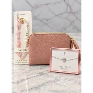NEW! Personalized Paige Wristlet, Phone & Wrist Bracelet Set